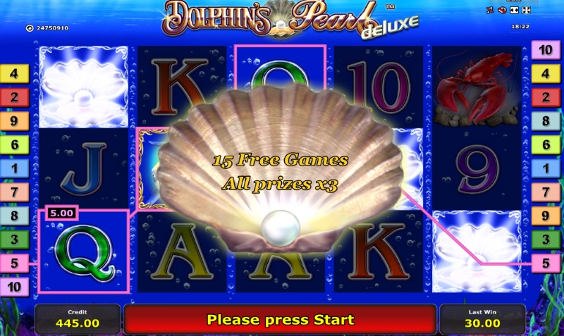 Dolphins Pearl Deluxe Spin to Win Bg